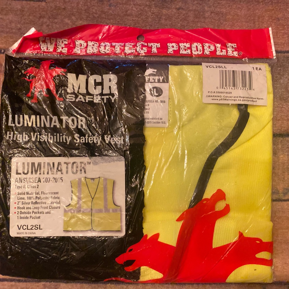 LUMINATOR HIGH VISIBILITY SAFETY VEST